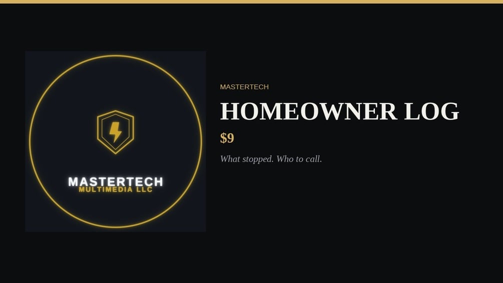 Home Owner Log cover