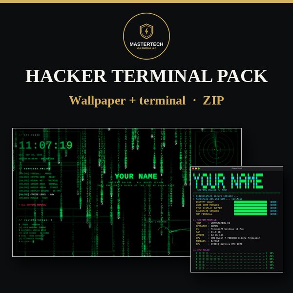Hacker Terminal Theme Pack cover