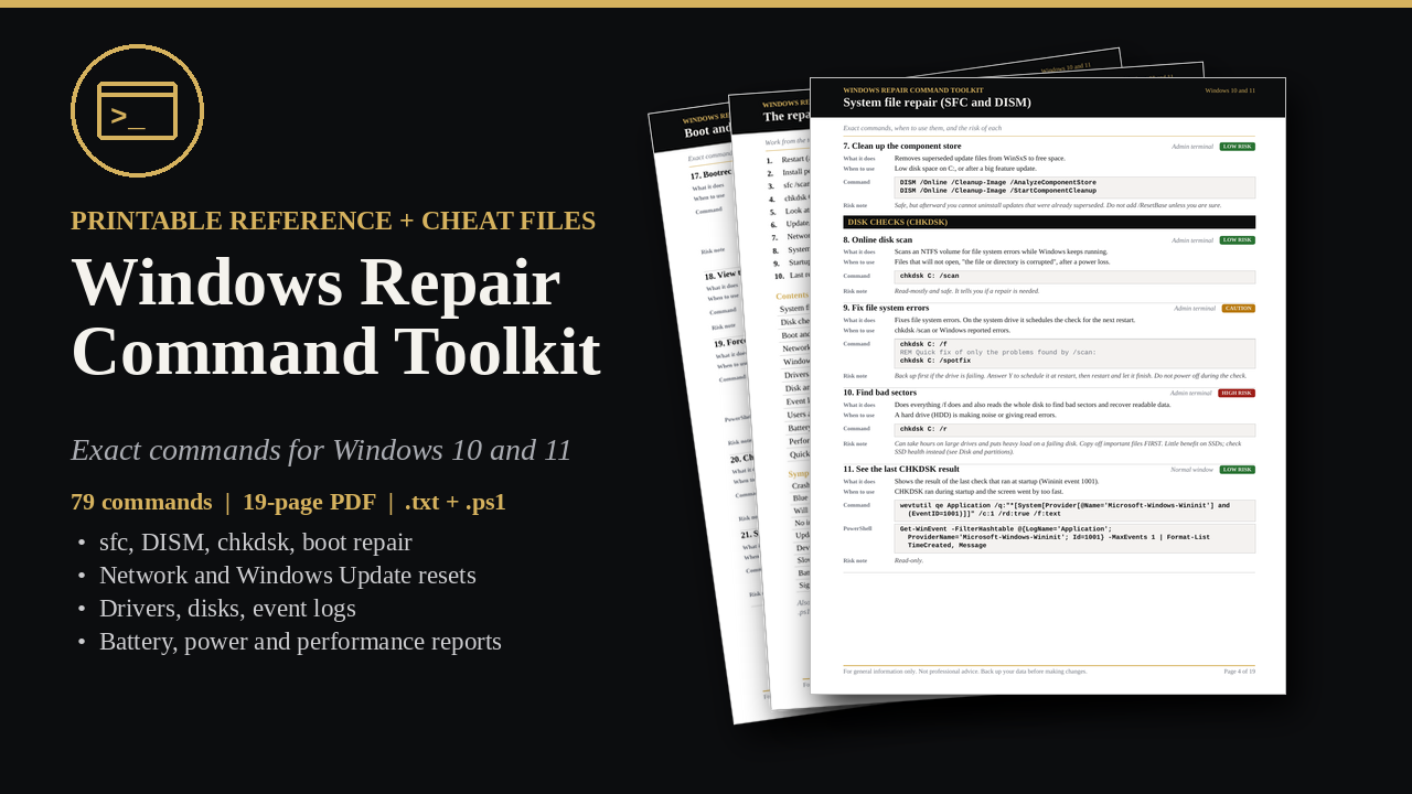 Windows Troubleshooting Command Toolkit cover