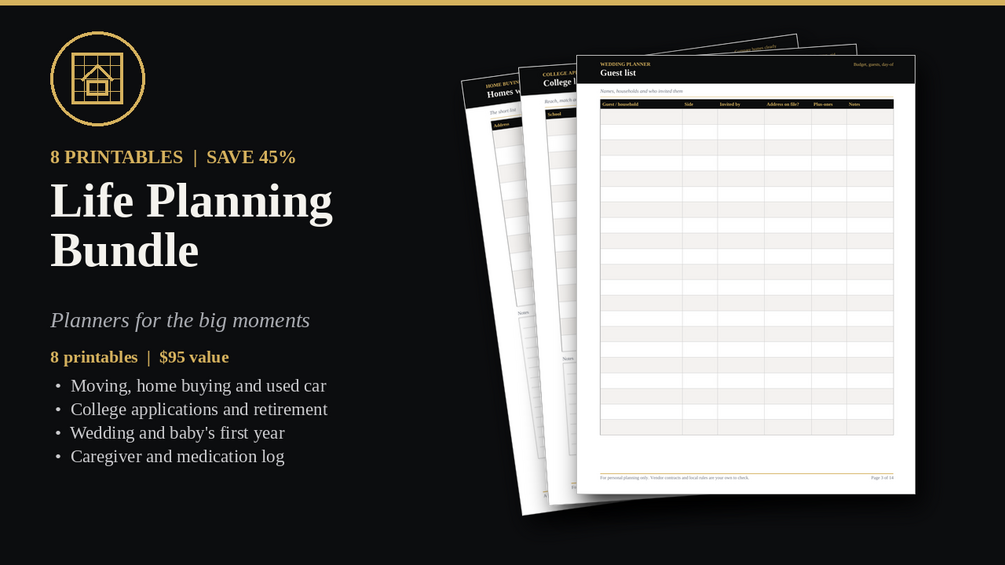 Life Planning Bundle cover