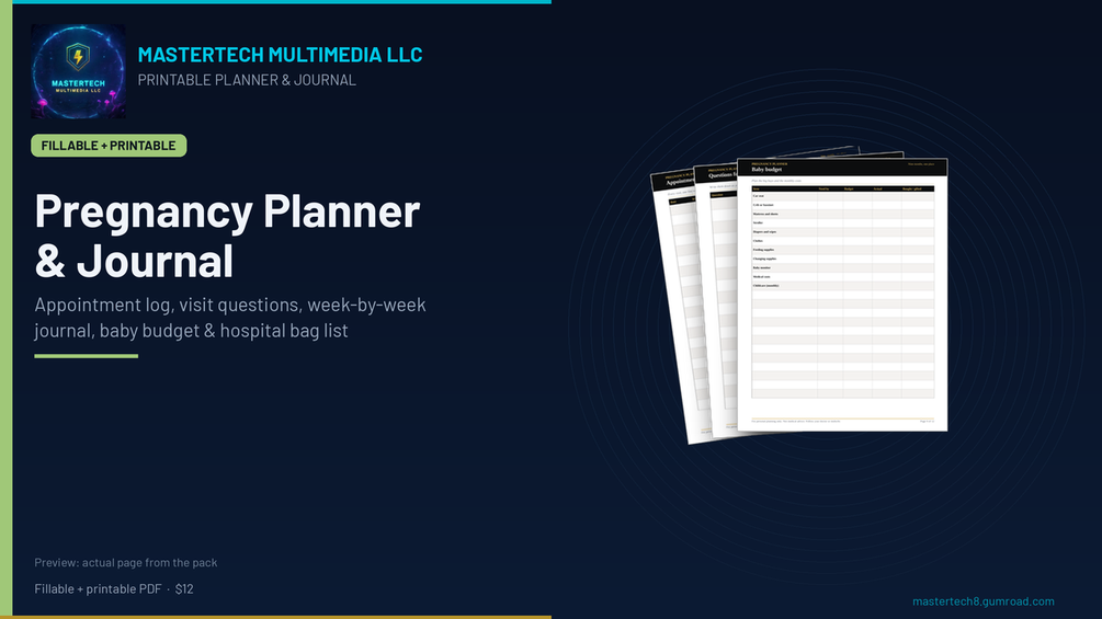 Pregnancy Planner & Journal cover