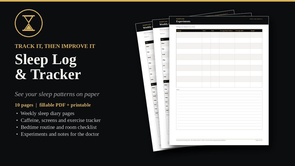 Sleep Log & Tracker cover